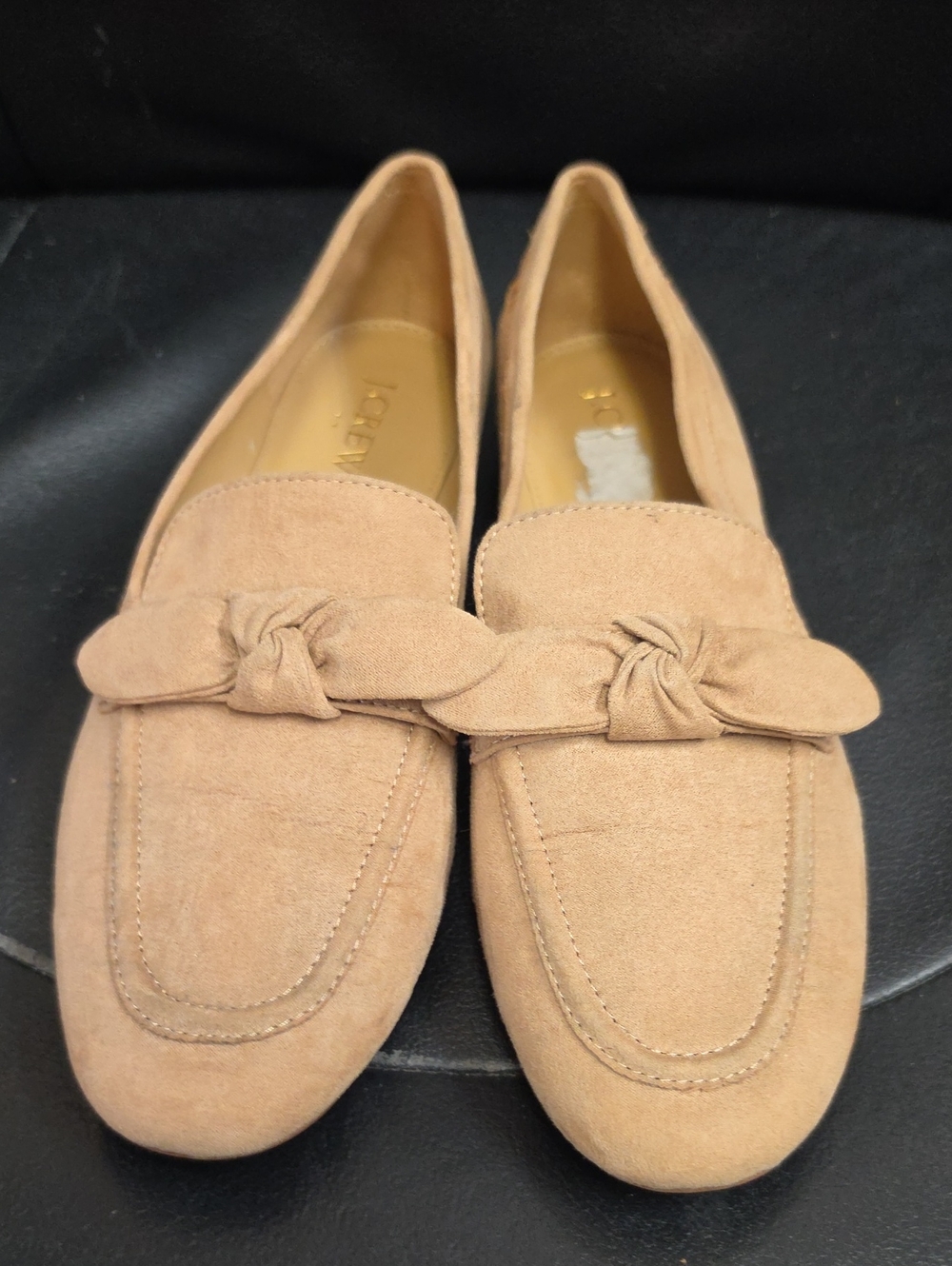 J. Crew Women's Camel Suede Knot Loafers